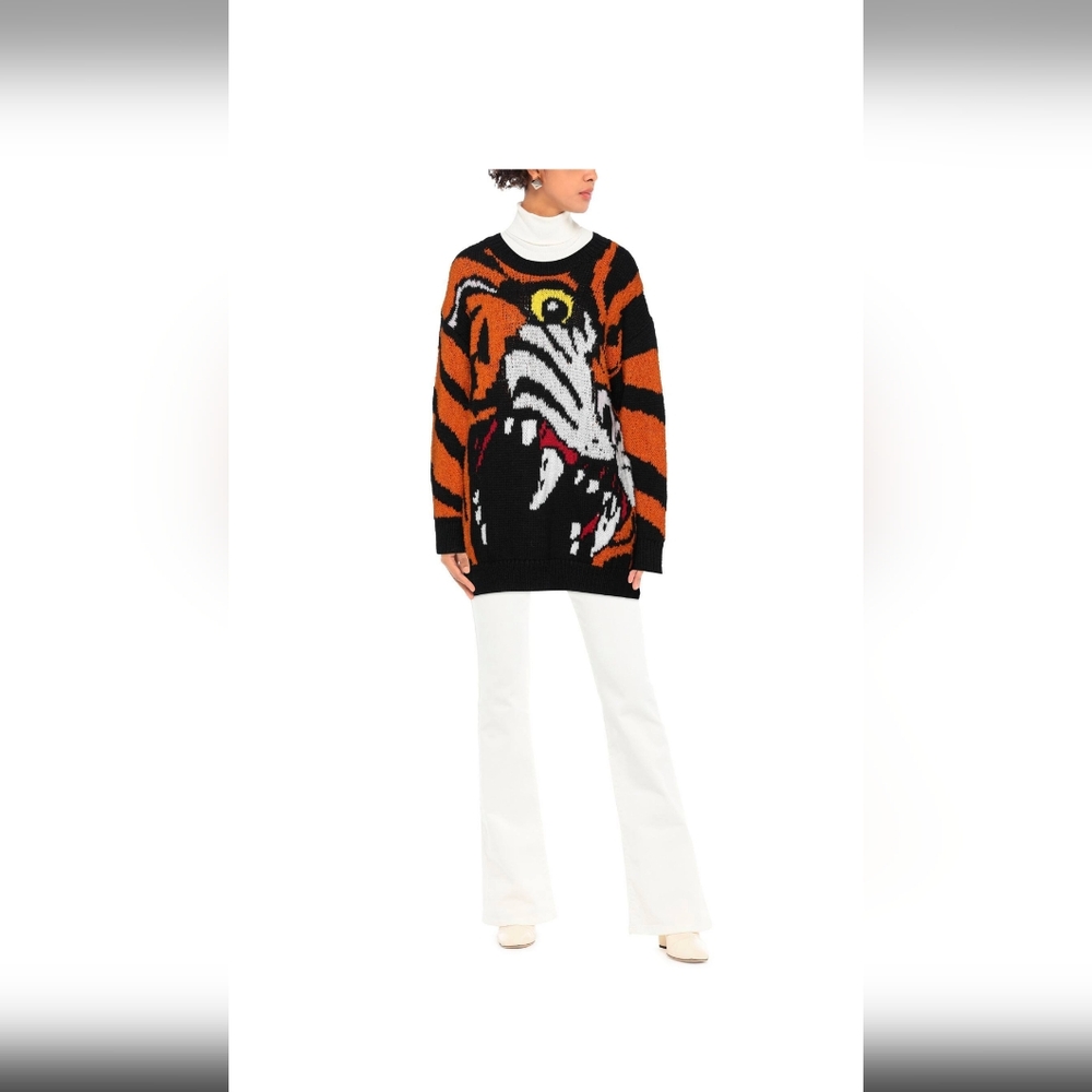 DSquared2  Rare Heavy Knit Long Tiger Sweater - Picture 2 of 7